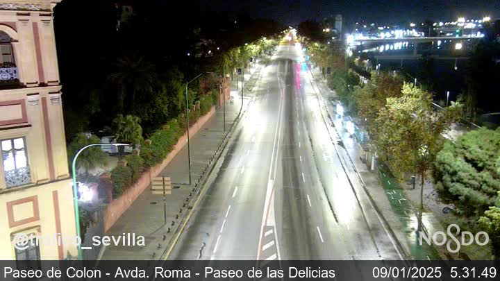 Calle Paseo Colón - Avda de la Delicias - Avda Roma