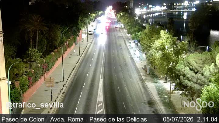 Calle Paseo Colón - Avda de la Delicias - Avda Roma