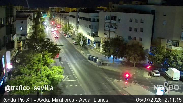 Calle Ronda Pio XII - Avda Miraflores - Avda Llanes