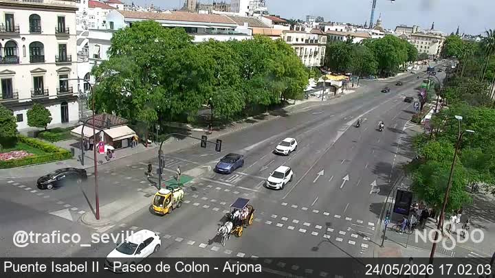Cámara Webcam SE-00  Calle Puente Isabel II Arjona - Paseo Colón